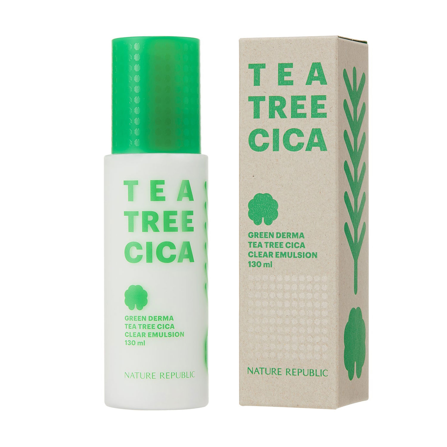 Уцінка! Емульсія для обличчя Nature Republic Green Derma Tea Tree Cica Clear Emulsion, 130 мл