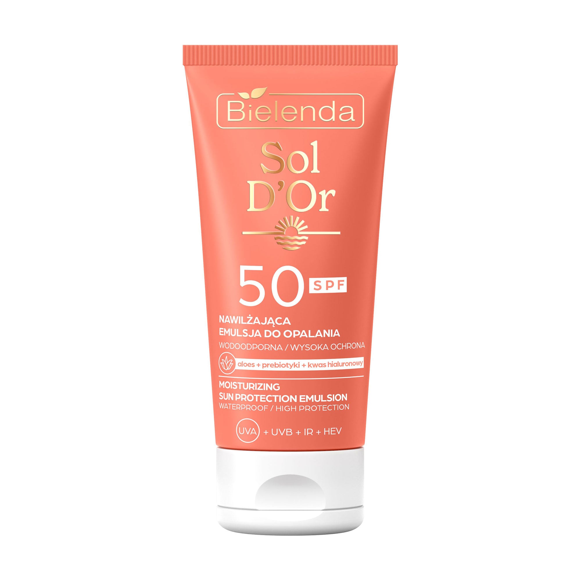 Зволожувальна сонцезахисна емульсія для тіла Bielenda Sol D'Or Moisturizing Sun Protection Emulsion SPF 50, 150 мл